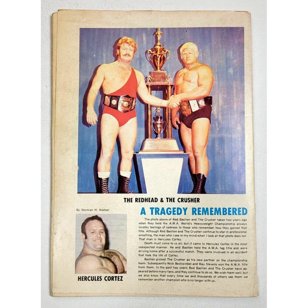 THE WRESTLING NEWS - OCT 1973 # 21 - WAHOO MCDANIEL‎ / PEDRO MORALES / THE GIANT